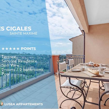Les Cigales, Superbe Vue - Golfe De Sainte-Maxime Apartment Exterior foto